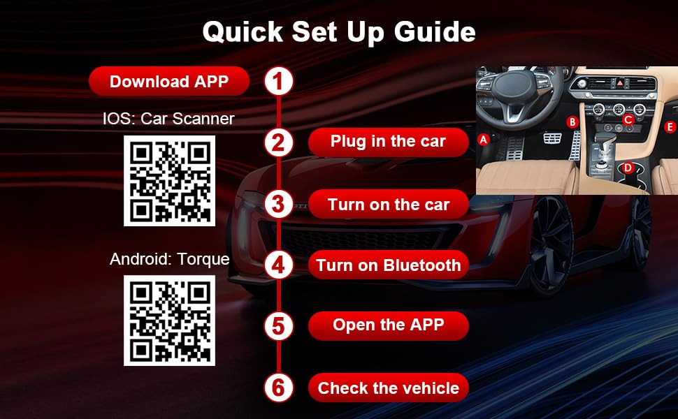 Bluetooth OBD скенер 5